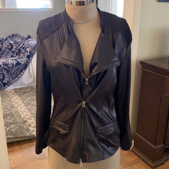 VENTO milano high end Italian top designer black bomber jacket - Picture 2 of 16